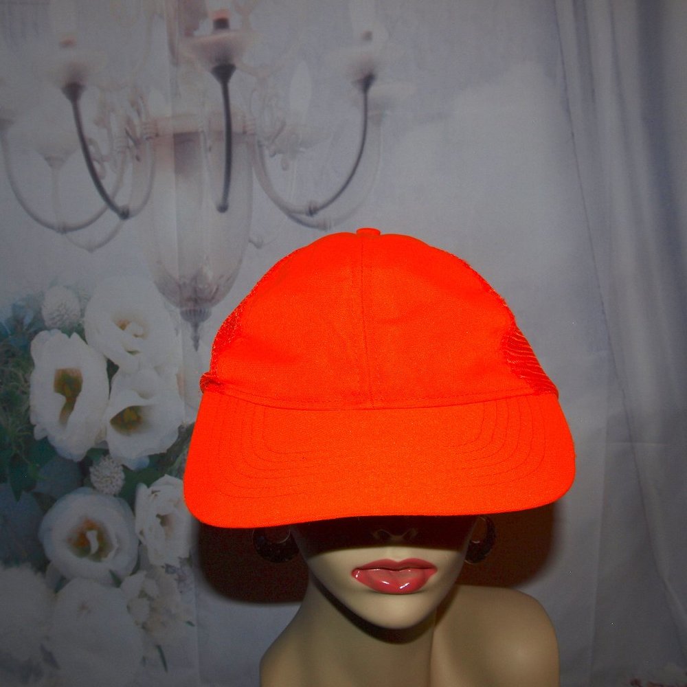 Signatures Orange Safety Hat Hunters Baseball Cap NEW